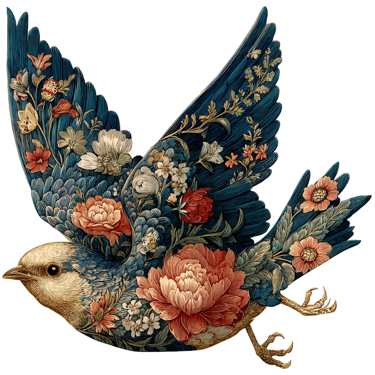 Morris Bird Clipart Vinyl Car Decal Sticker – Waterproof & UV-Resistant 6.826666666666667"