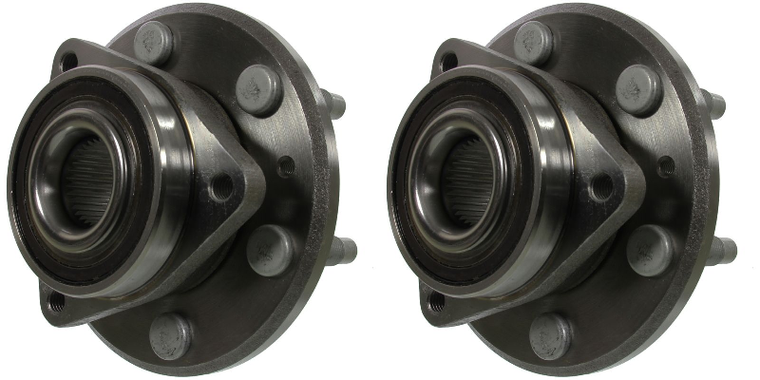 2x Moog Hub Assembly | Quad-Lip Seal, Smooth Operation | 2007-2017 Various Fitment