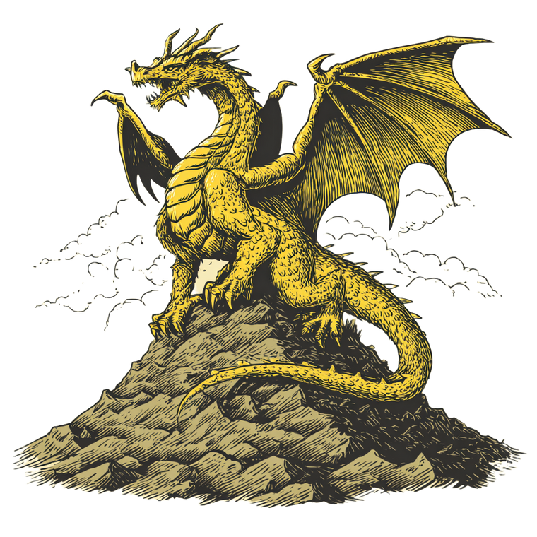 King Ghidorah Throne Vinyl Car Decal Sticker – Waterproof & UV-Resistant 3.4133333333333336"