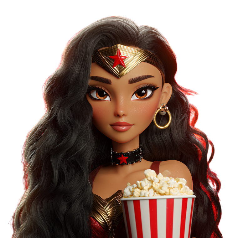 Bratz Wonder Woman Vinyl Car Decal Sticker – Waterproof & UV-Resistant 6.826666666666667"
