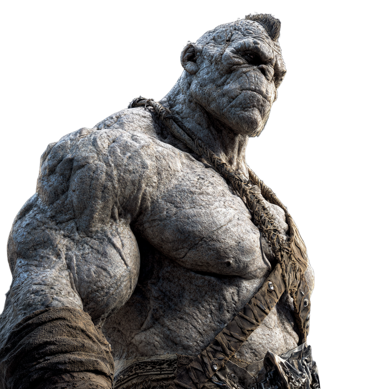 Rock-Skinned Monster Vinyl Car Decal Sticker – Waterproof & UV-Resistant 3.4133333333333336"