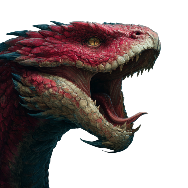 Dragon-Viper Hybrid Vinyl Car Decal Sticker – Waterproof & UV-Resistant 3.4133333333333336"