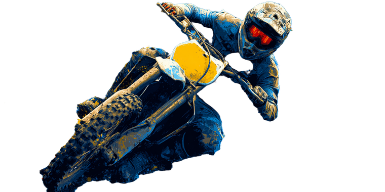 Motocross Rider Jump V6 Vinyl Car Decal Sticker – Waterproof & UV-Resistant 5.12"