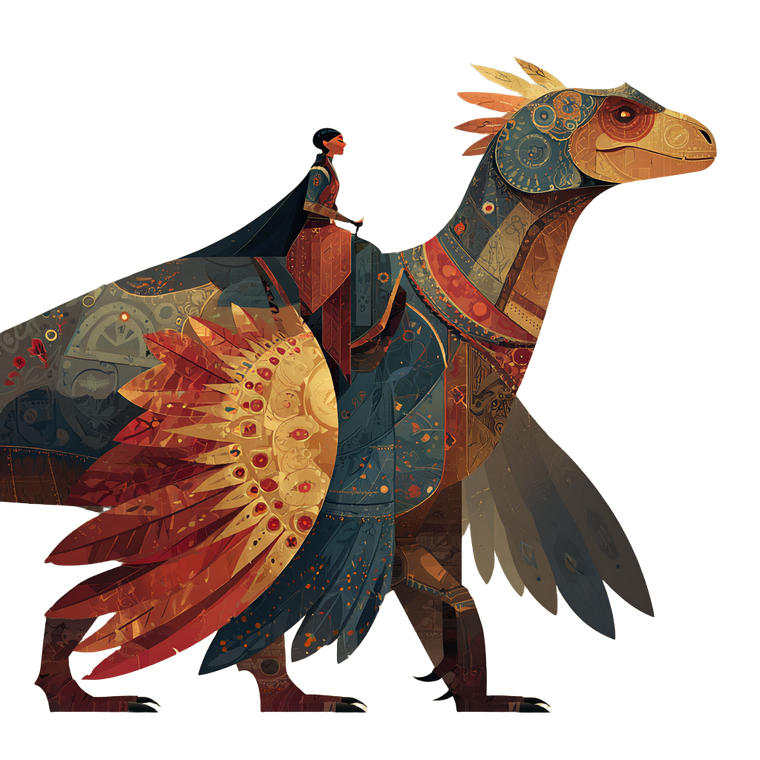 Medieval Dinosaur Rider Vinyl Car Decal Sticker – Waterproof & UV-Resistant 3.4133333333333336"