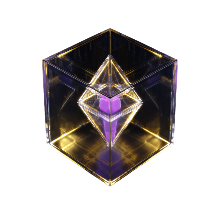 Nested Geometric Crystal Vinyl Car Decal Sticker – Waterproof & UV-Resistant 6.826666666666667"