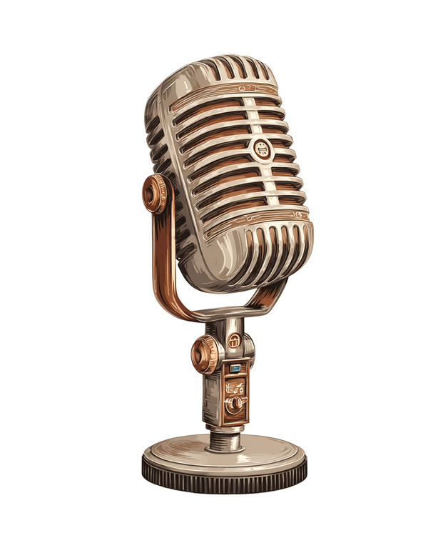 Studio Microphone Icon Vinyl Car Decal Sticker – Waterproof & UV-Resistant 8.0"