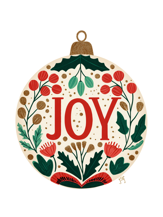 Vintage Joy Ornament Vinyl Car Decal Sticker – Waterproof & UV-Resistant 4.1066666666666665"