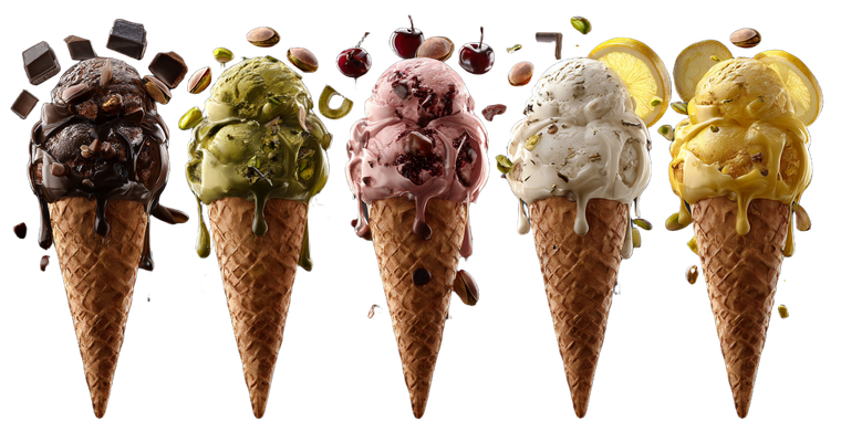 Floating Topping Ice Cream Vinyl Car Decal Sticker – Waterproof & UV-Resistant 5.333333333333333"