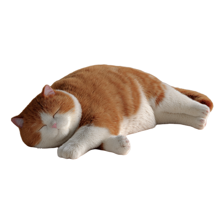 Relaxed Cat Nap Vinyl Car Decal Sticker – Waterproof & UV-Resistant 3.4133333333333336"