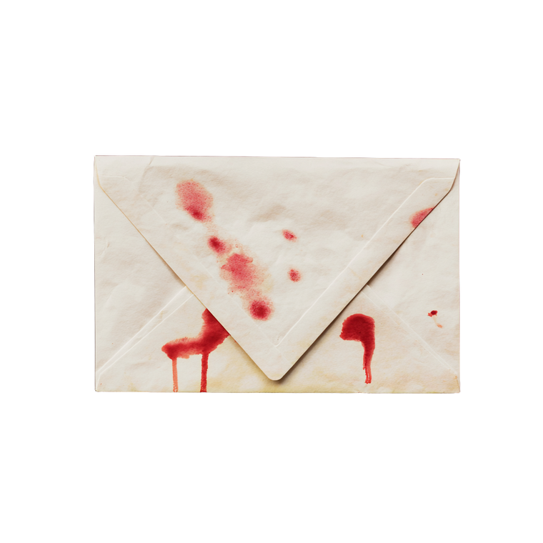 Stained White Envelope V2 Vinyl Car Decal Sticker – Waterproof & UV-Resistant 6.826666666666667"