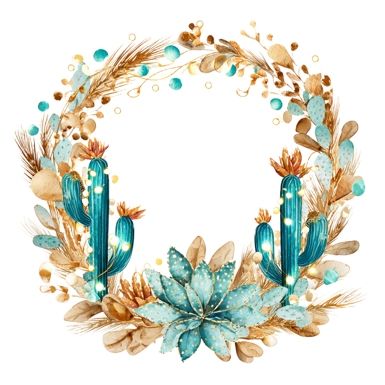Western Christmas Wreath Vinyl Car Decal Sticker – Waterproof & UV-Resistant 3.4133333333333336"