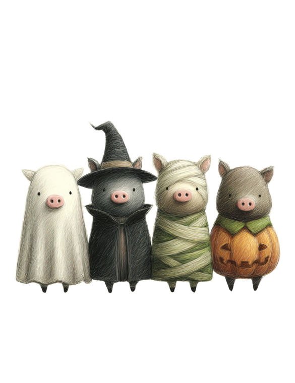 Halloween Javelinas Parade Vinyl Car Decal Sticker – Waterproof & UV-Resistant 8.32"