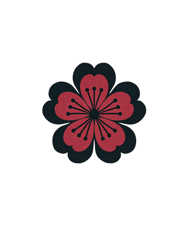 Cherry Blossom Logo Vinyl Car Decal Sticker – Waterproof & UV-Resistant 8.0"