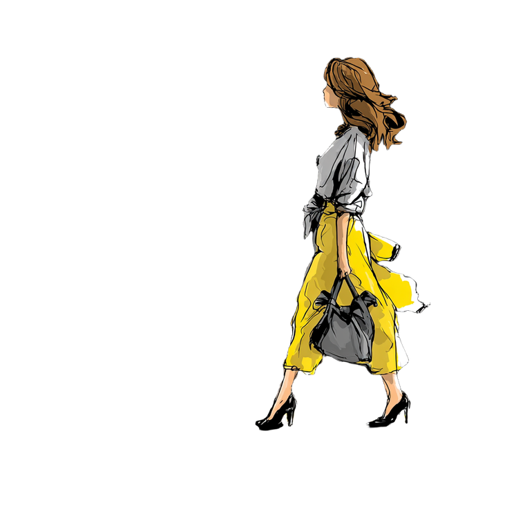 Fashion Model Illustration V7 Vinyl Car Decal Sticker – Waterproof & UV-Resistant 3.4133333333333336"
