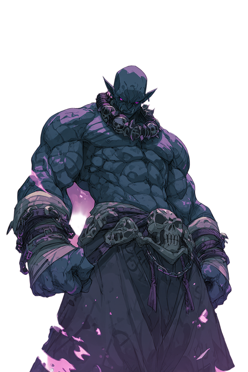 Muscular Dark Elf Vinyl Car Decal Sticker – Waterproof & UV-Resistant 4.4