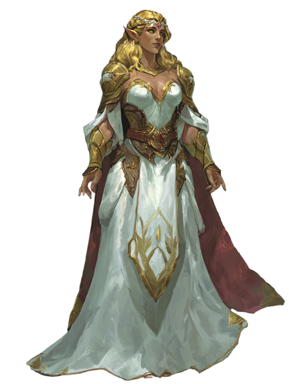 Elf Queen Portrait V7 Vinyl Car Decal Sticker – Waterproof & UV-Resistant 8.213333333333333"