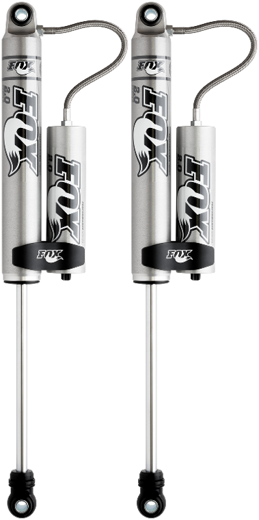 2x Fox Shocks Performance Series | Hydraulic/Nitrogen Gas Charged Mono Tube | External Reservoir | 1yr Warranty