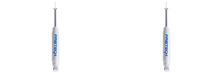 2x Extreme Performance Shock Absorber for Ram 2500, 2014-2018 | Twin Tube Hydraulic, 29.17" Extended, 16.89" Compressed, White