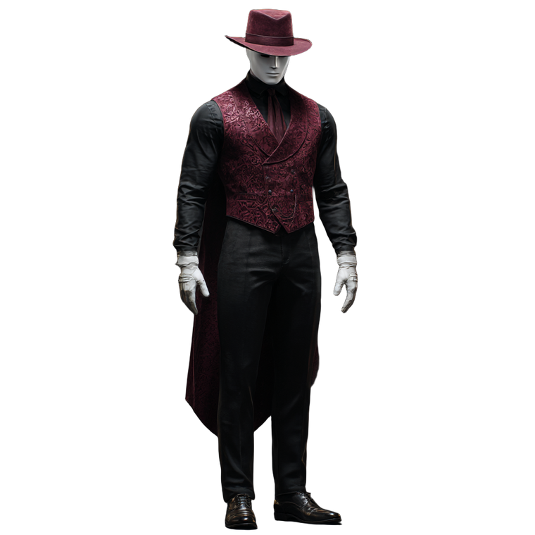 Faceless Gentleman Portrait Vinyl Car Decal Sticker – Waterproof & UV-Resistant 6.826666666666667"