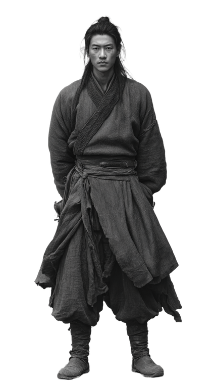 Ming Dynasty Swordsman Vinyl Car Decal Sticker – Waterproof & UV-Resistant 9.706666666666667"