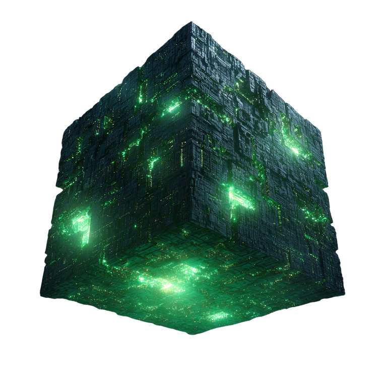 Borg Cube Glowing Vinyl Car Decal Sticker – Waterproof & UV-Resistant 6.826666666666667"