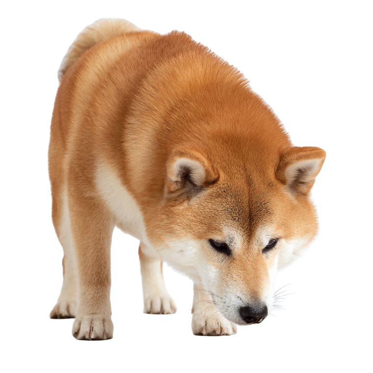 Shiba Inu Eating V2 Vinyl Car Decal Sticker – Waterproof & UV-Resistant 6.826666666666667"