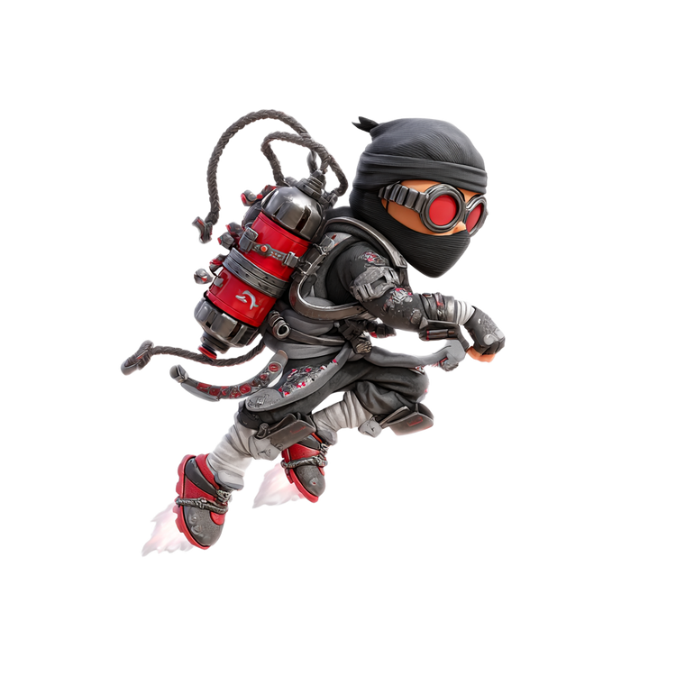 Jetpack Ninja Vinyl Car Decal Sticker – Waterproof & UV-Resistant 3.4133333333333336"