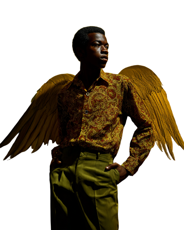 Angel In African Fashion Vinyl Car Decal Sticker – Waterproof & UV-Resistant 8.0"