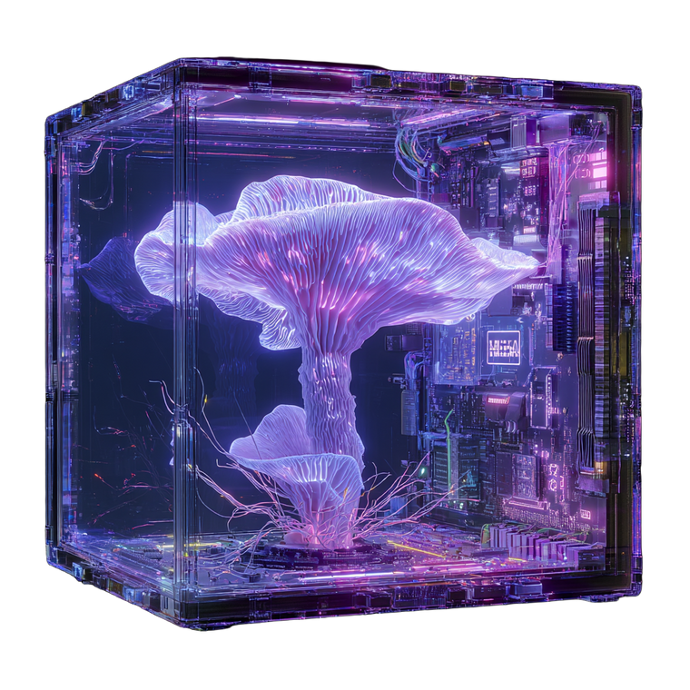 Reishi Hologram Cube Vinyl Car Decal Sticker – Waterproof & UV-Resistant 6.826666666666667"