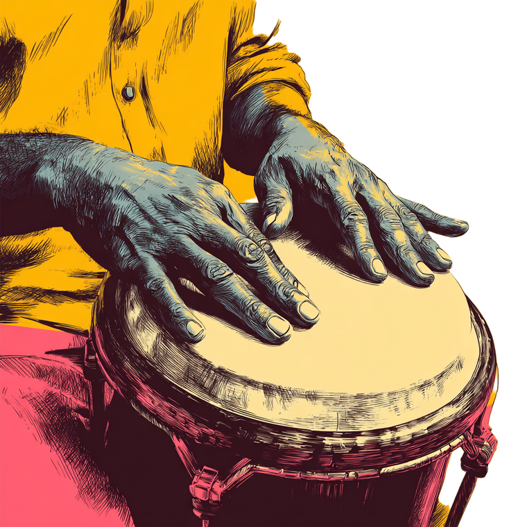 Drummer'S Hands V2 Vinyl Car Decal Sticker – Waterproof & UV-Resistant 3.4133333333333336"