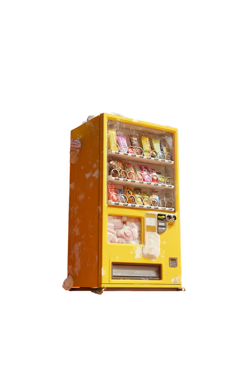 Falling Vending Machine Vinyl Car Decal Sticker – Waterproof & UV-Resistant 8.96"