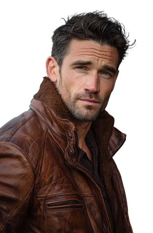 Handsome Man Portrait V42 Vinyl Car Decal Sticker – Waterproof & UV-Resistant 4.533333333333333"