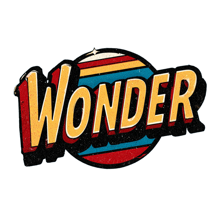 Wonder Comics Logo Vinyl Car Decal Sticker – Waterproof & UV-Resistant 6.826666666666667"