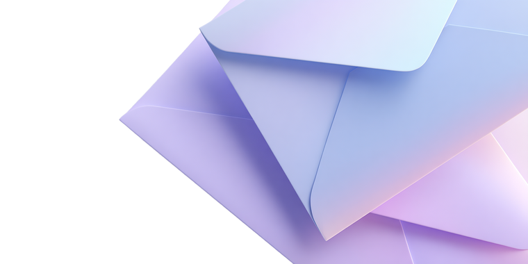 Modern Envelopes Illustration Vinyl Car Decal Sticker – Waterproof & UV-Resistant 5.12"
