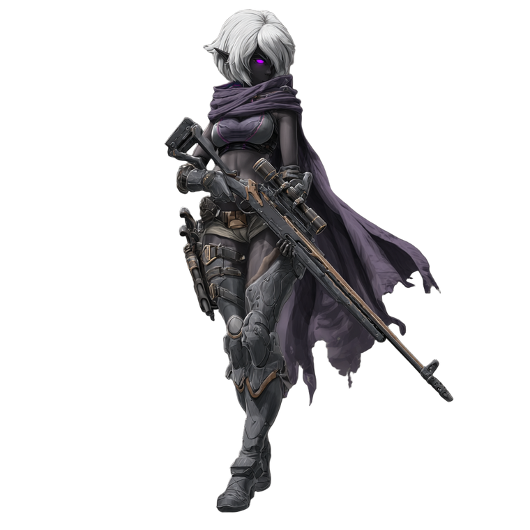 Drow Sniper Vinyl Car Decal Sticker – Waterproof & UV-Resistant 3.4133333333333336"