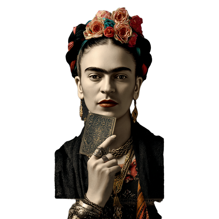 Frida Kahlo Tarot V2 Vinyl Car Decal Sticker – Waterproof & UV-Resistant 6.826666666666667"