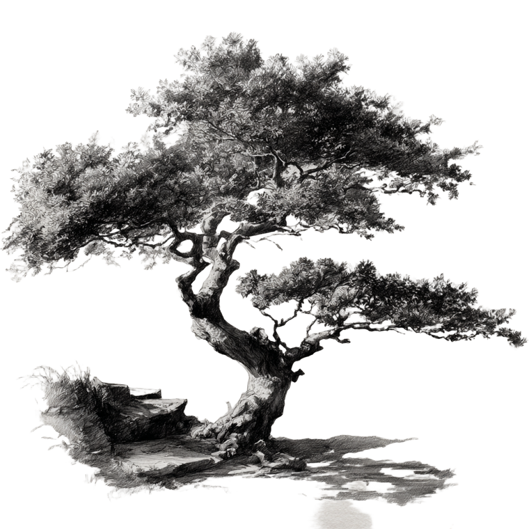 Golden Hour Tree V2 Vinyl Car Decal Sticker – Waterproof & UV-Resistant 3.4133333333333336"