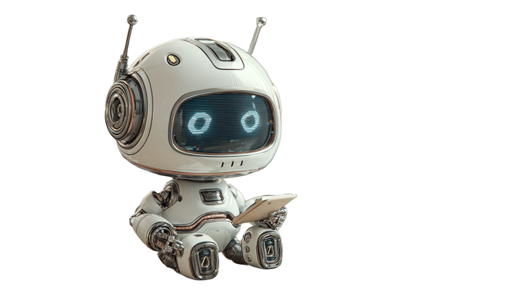 Miniature Robot Chatbot V2 Vinyl Car Decal Sticker – Waterproof & UV-Resistant 5.4