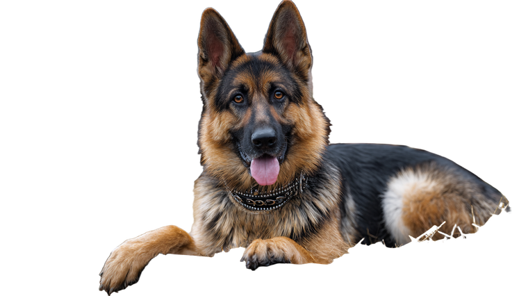Gemstone-Collared Shepherd Vinyl Car Decal Sticker – Waterproof & UV-Resistant 5.4