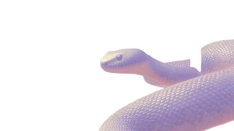 Peaceful Forest Snake Vinyl Car Decal Sticker – Waterproof & UV-Resistant 5.4