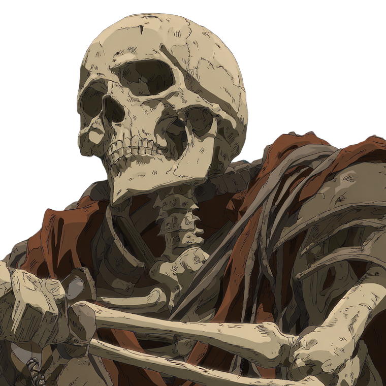 Skeleton Pirate Berserk Vinyl Car Decal Sticker – Waterproof & UV-Resistant 3.4133333333333336"