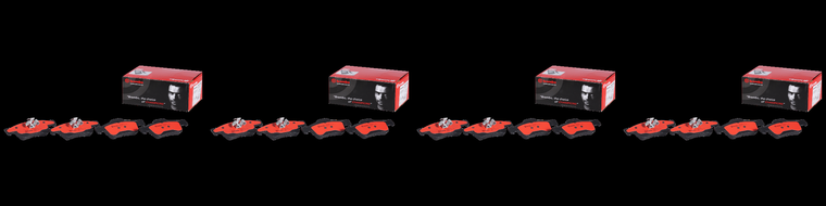 4x Enhance Your Braking Power with Brembo Ceramic Brake Pads | Set of 4