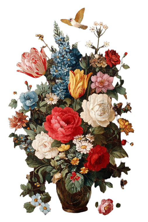 Vintage Floral Bouquet V11 Vinyl Car Decal Sticker – Waterproof & UV-Resistant 4.4