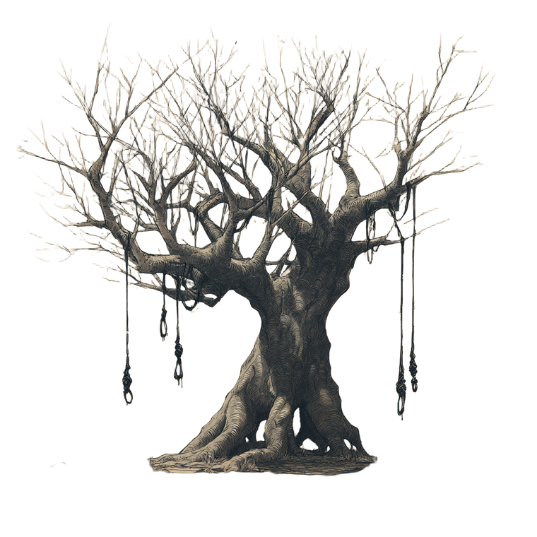 Cursed Tree Ent Vinyl Car Decal Sticker – Waterproof & UV-Resistant 3.4133333333333336"