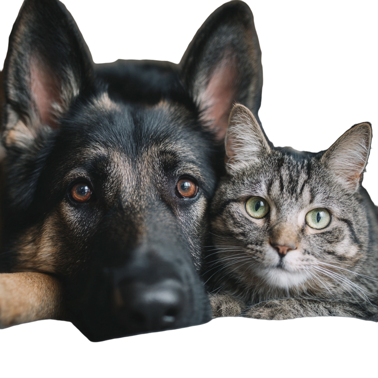 Dog And Cat V33 Vinyl Car Decal Sticker – Waterproof & UV-Resistant 6.826666666666667"