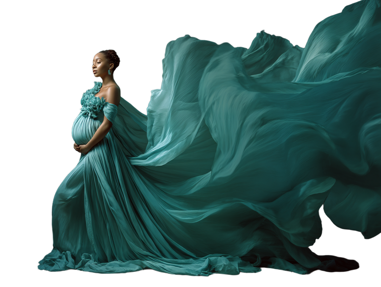 Pregnant Woman Portrait V13 Vinyl Car Decal Sticker – Waterproof & UV-Resistant 6.1866666666666665"