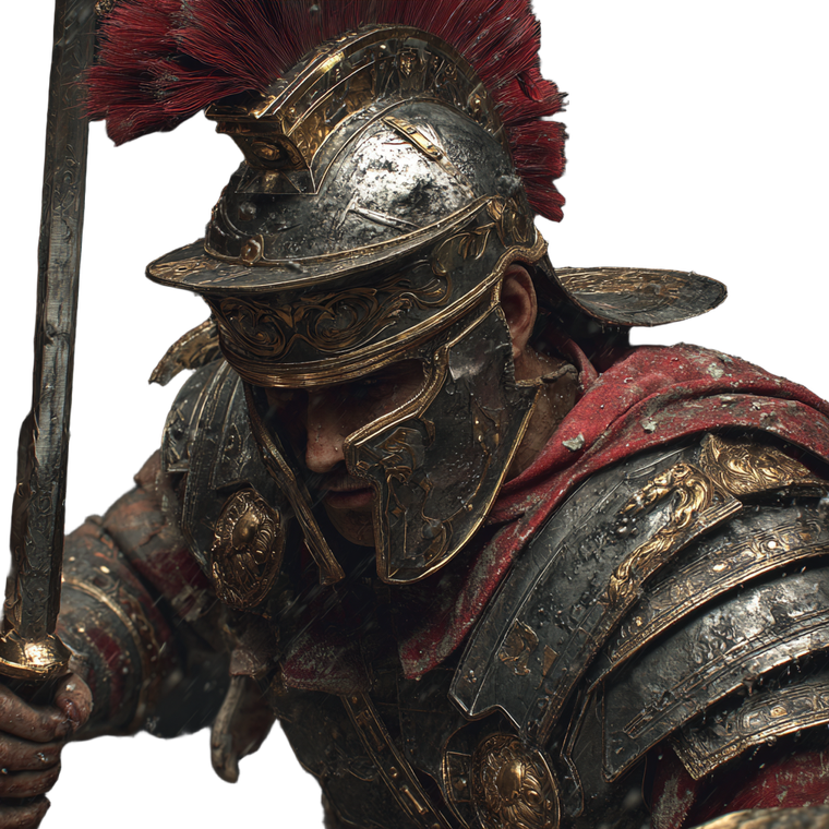 Roman Soldier Battle V5 Vinyl Car Decal Sticker – Waterproof & UV-Resistant 3.4133333333333336"
