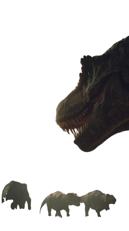 T-Rex Emergence V2 Vinyl Car Decal Sticker – Waterproof & UV-Resistant 9.706666666666667"