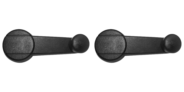 2x Enhance Your Jeep Cherokee 84-96 Window with Durable Black OEM Replacement Crank Handle | Easy to Install