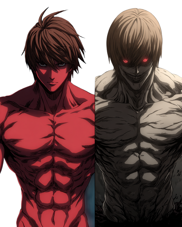 Muscular Light Yagami Vinyl Car Decal Sticker – Waterproof & UV-Resistant 8.0"